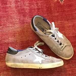Golden goose lavender, white and purple sneaker.